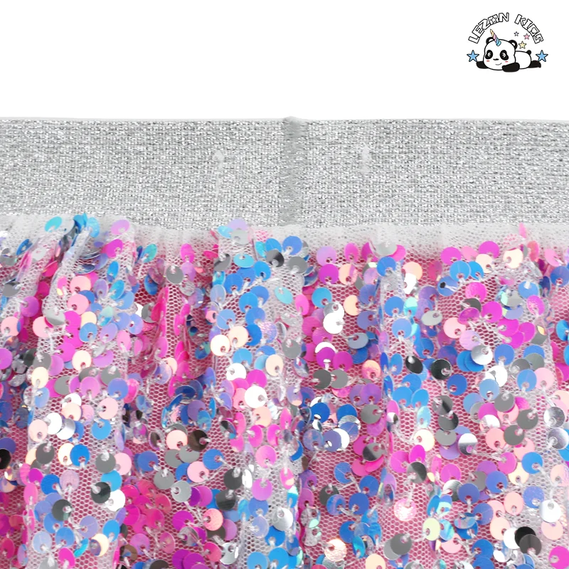 LEZONKIDS - OEM Customizable Fashion Casual Designs Summer Breathable Tulle Sequin Short Skirts